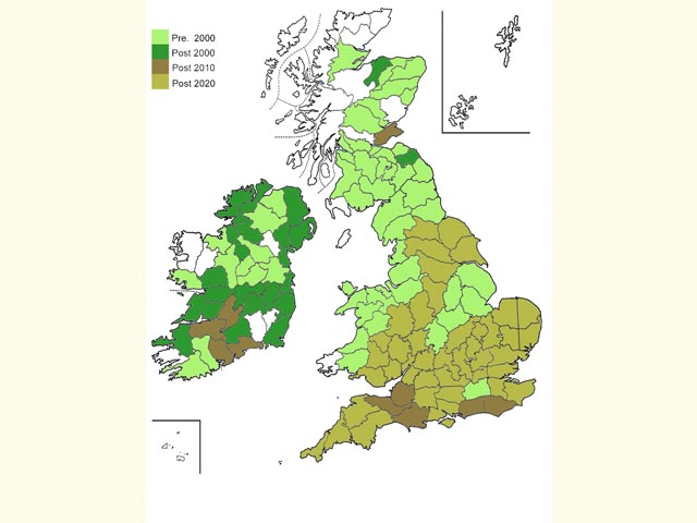  Distribution map Copyright Martin Evans 