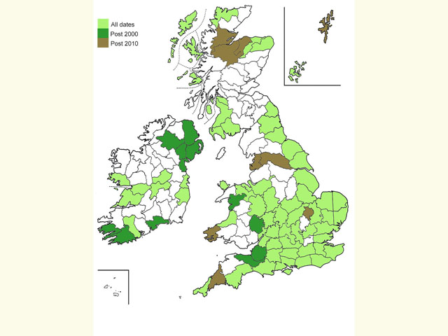  Distribution map Copyright Martin Evans 