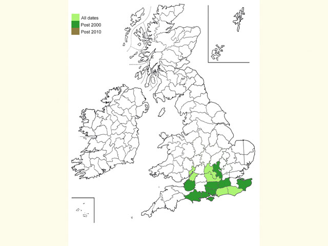  Distribution map Copyright Martin Evans 