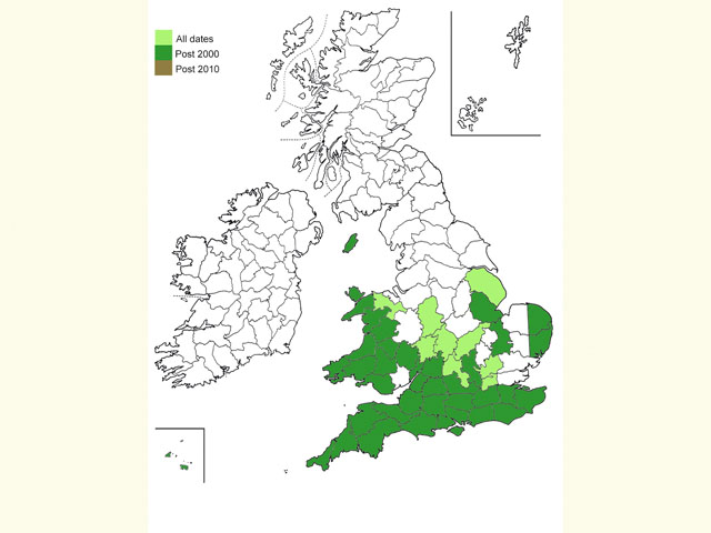  Distribution map Copyright Martin Evans 