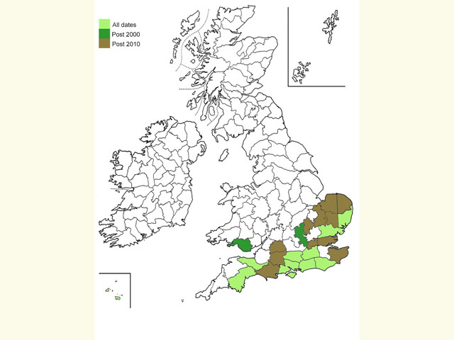  Distribution map Copyright Martin Evans 