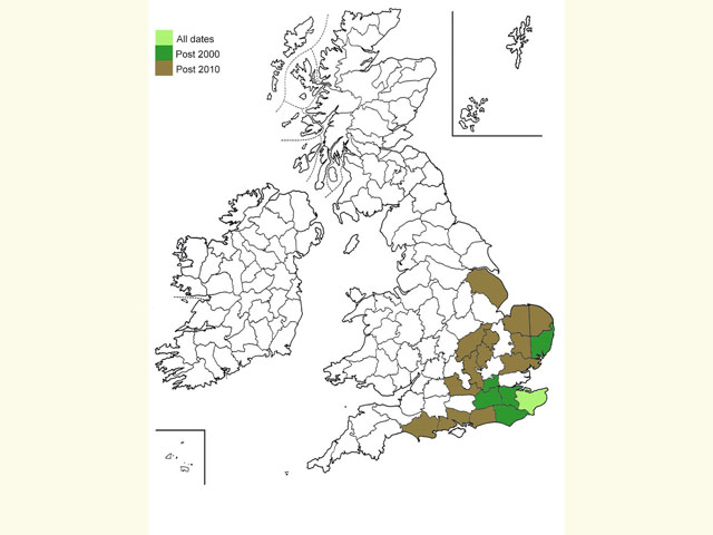  Distribution map Copyright Martin Evans 