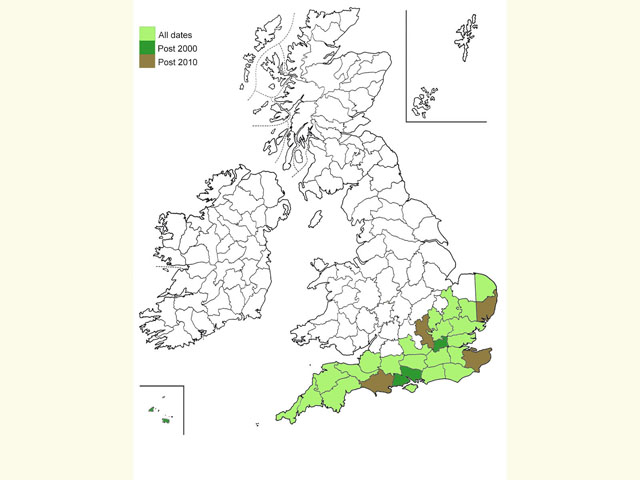  Distribution map Copyright Martin Evans 