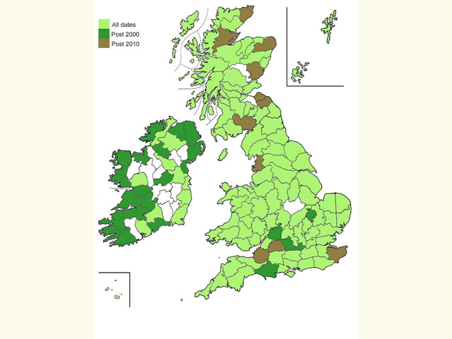  Distribution map Copyright Martin Evans 