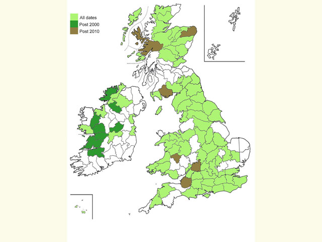  Distribution map Copyright Martin Evans 