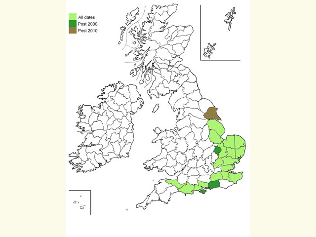  Distribution map Copyright Martin Evans 