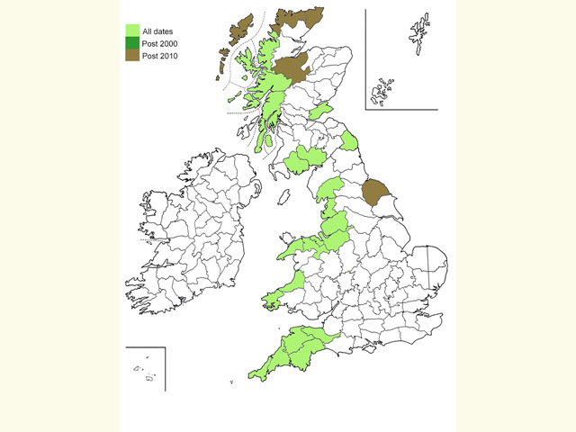  Distribution map Copyright Martin Evans 