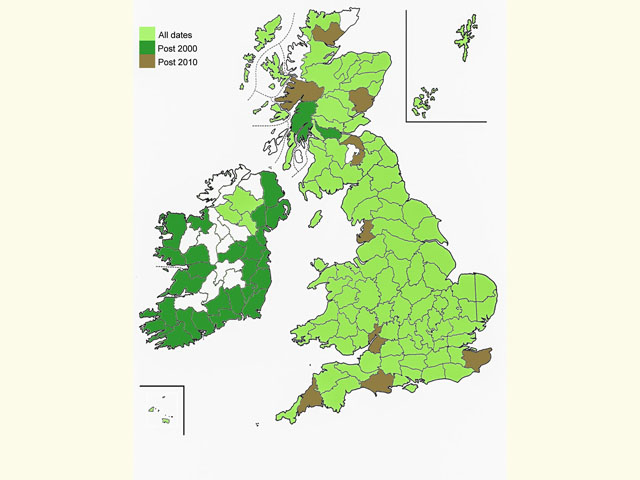  Distribution map Copyright Martin Evans 