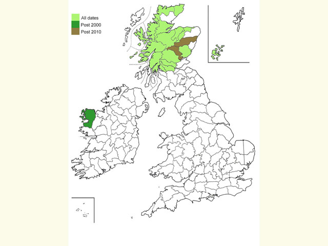  Distribution map Copyright Martin Evans 