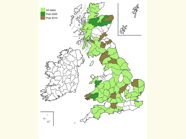  Distribution map Copyright Martin Evans 