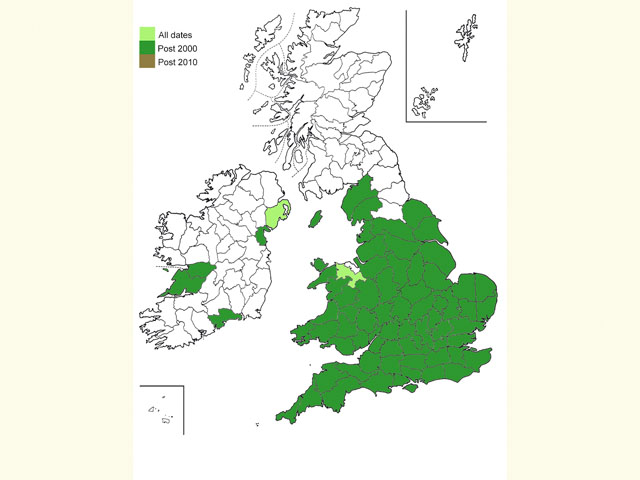  Distribution map Copyright Martin Evans 