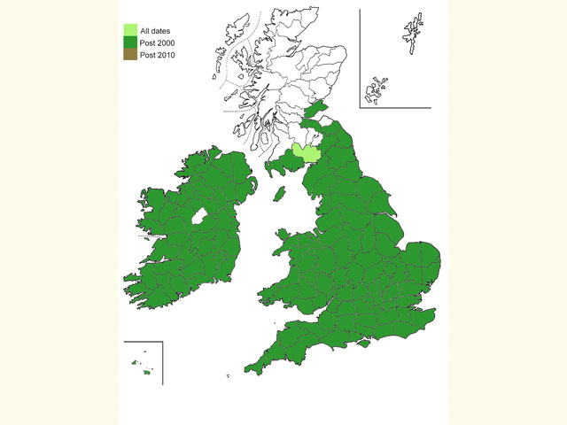  Distribution map Copyright Martin Evans 