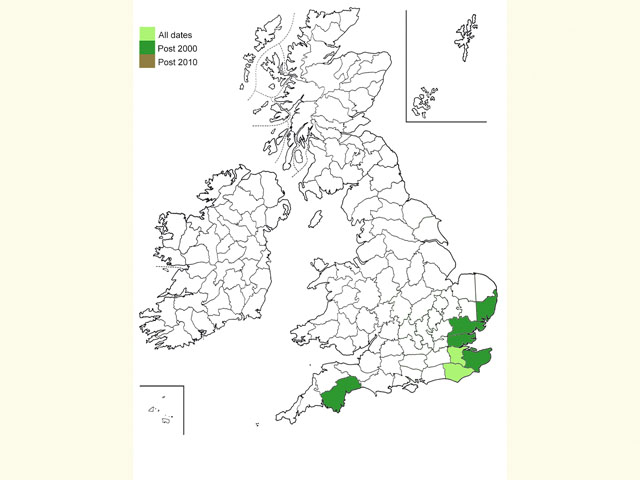  Distribution map Copyright Martin Evans 