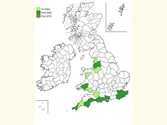  Distribution map Copyright Martin Evans 