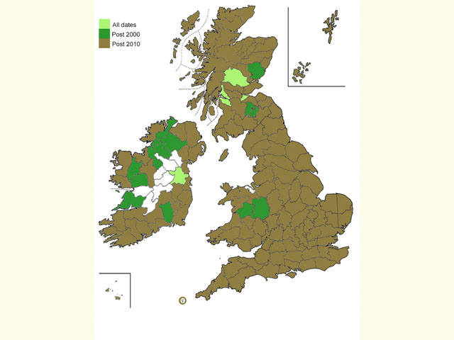  Distribution map Copyright Martin Evans 