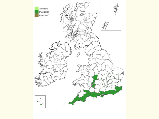  Distribution map Copyright Martin Evans 