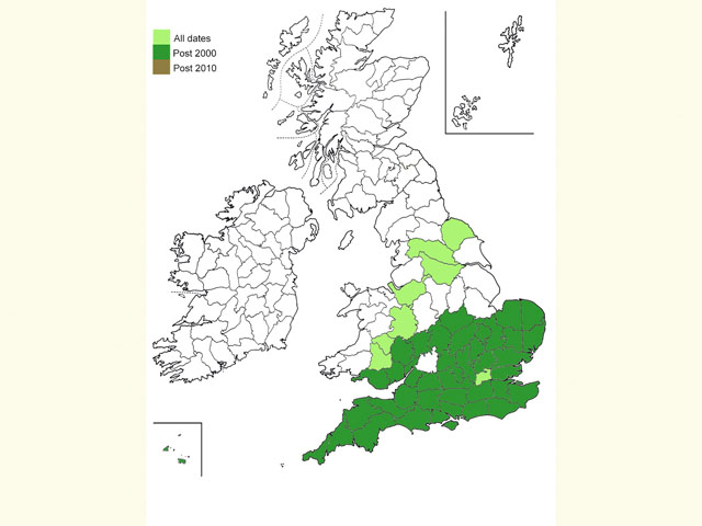  Distribution map Copyright Martin Evans 