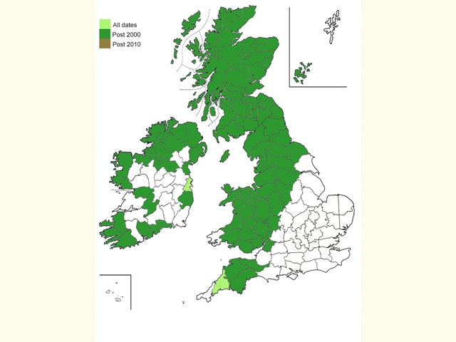  Distribution map Copyright Martin Evans 