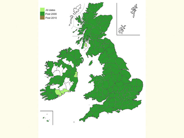  Distribution map Copyright Martin Evans 