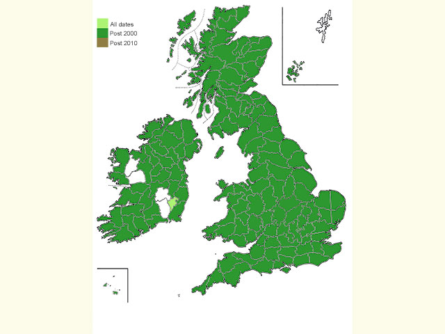  Distribution map Copyright Martin Evans 