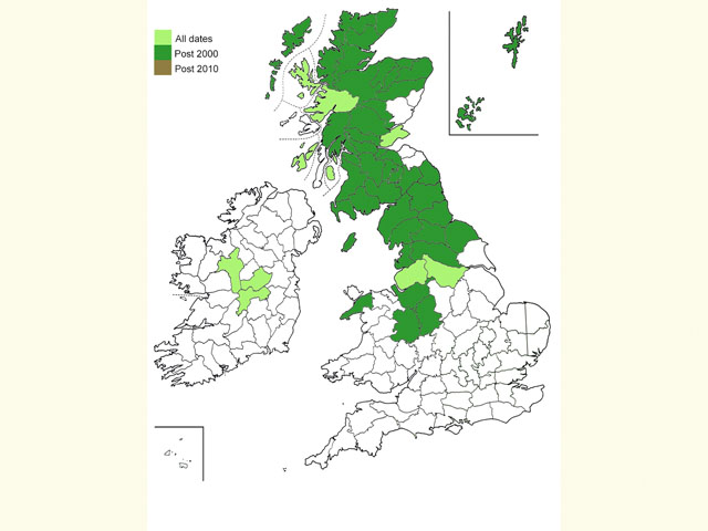  Distribution map Copyright Martin Evans 