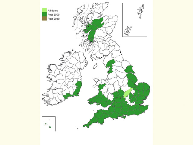  Distribution map Copyright Martin Evans 