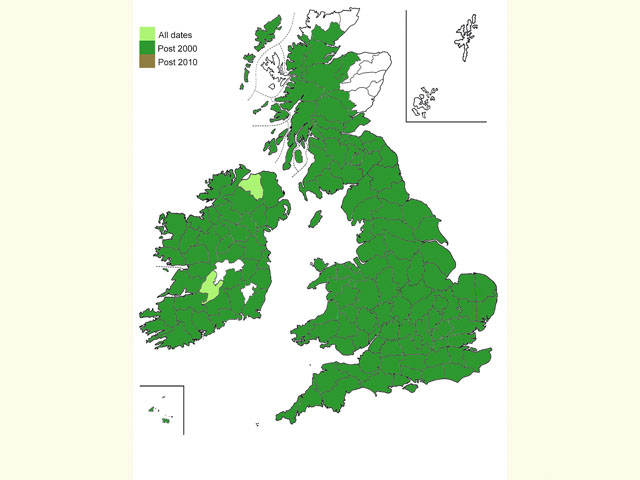  Distribution map Copyright Martin Evans 