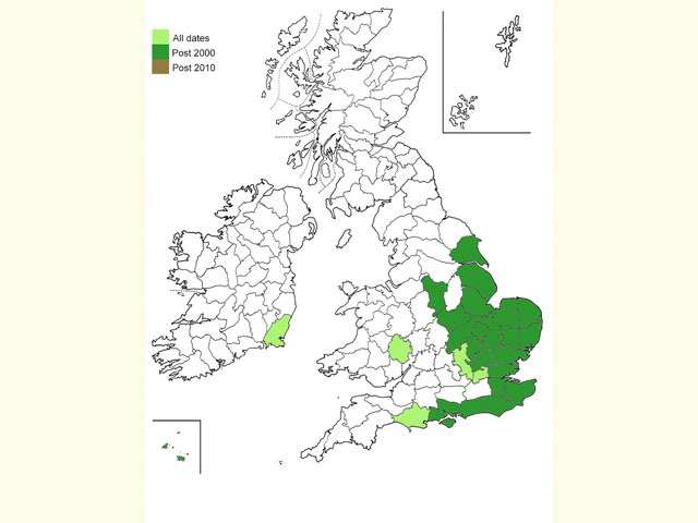  Distribution map Copyright Martin Evans 