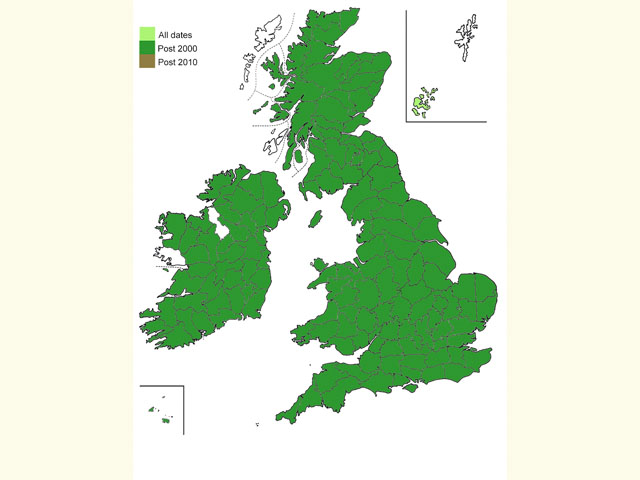  Distribution map Copyright Martin Evans 