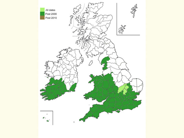  Distribution map Copyright Martin Evans 