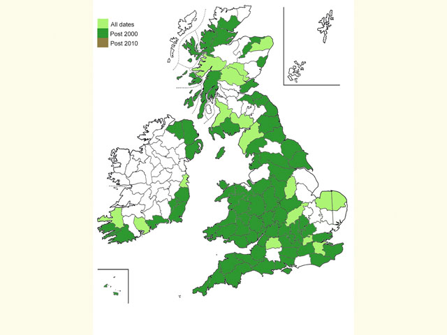  Distribution map Copyright Martin Evans 