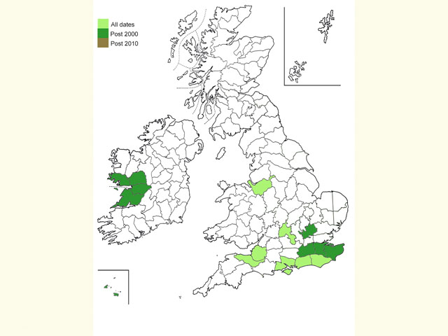  Distribution map Copyright Martin Evans 