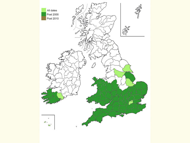  Distribution map Copyright Martin Evans 