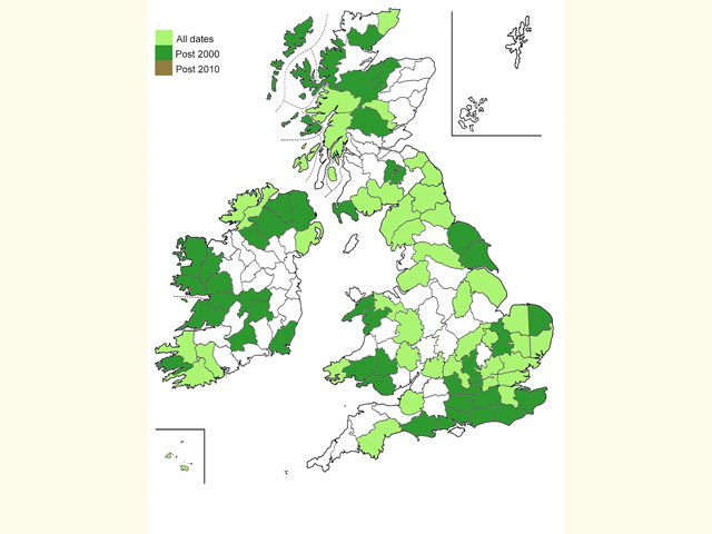  Distribution map Copyright Martin Evans 