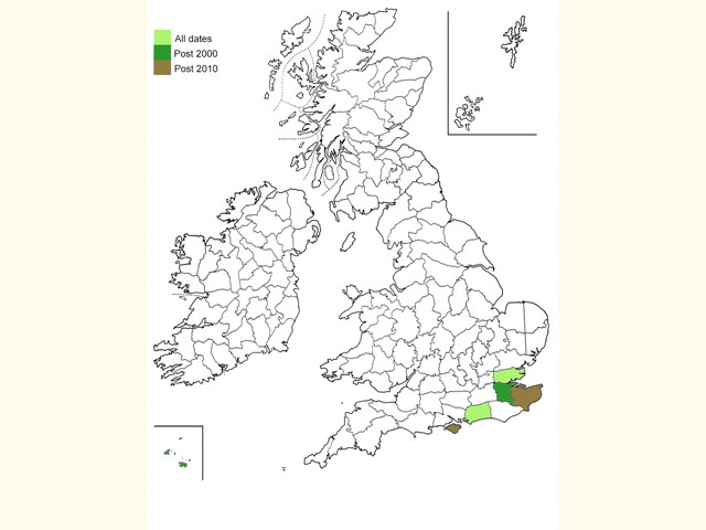  Distribution map Copyright Martin Evans 