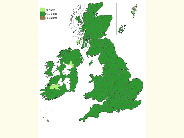  Distribution map Copyright Martin Evans 