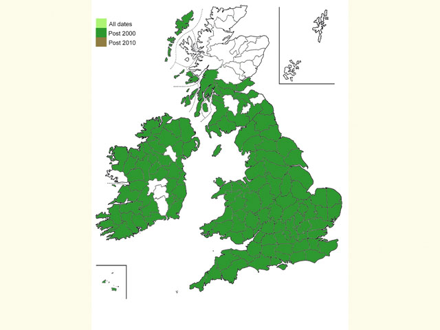  Distribution map Copyright Martin Evans 