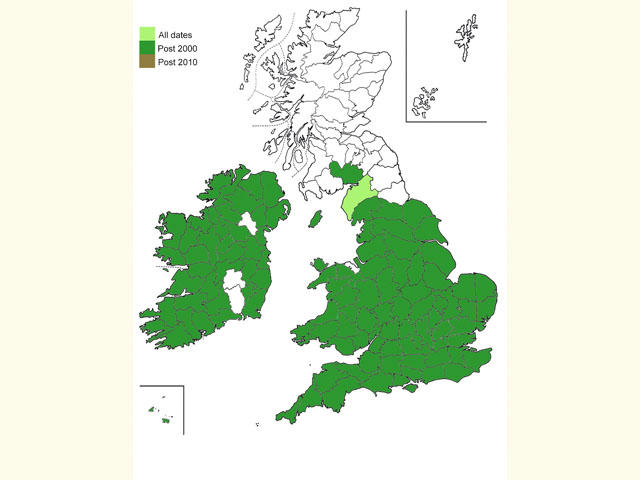  Distribution map Copyright Martin Evans 