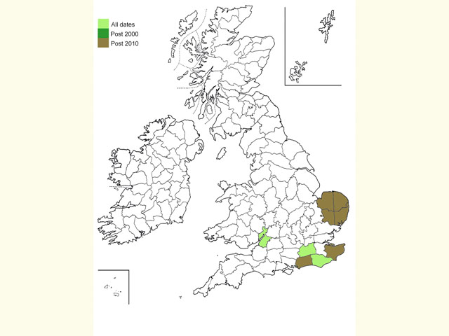  Distribution map Copyright Martin Evans 