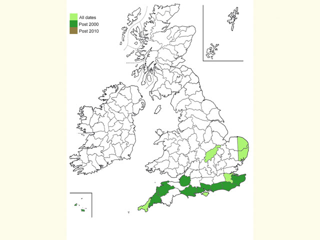  Distribution map Copyright Martin Evans 