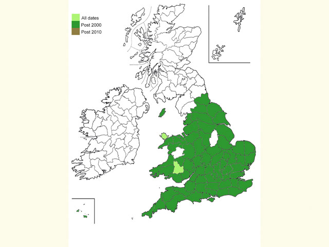  Distribution map Copyright Martin Evans 