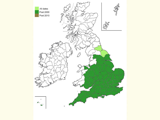  Distribution map Copyright Martin Evans 