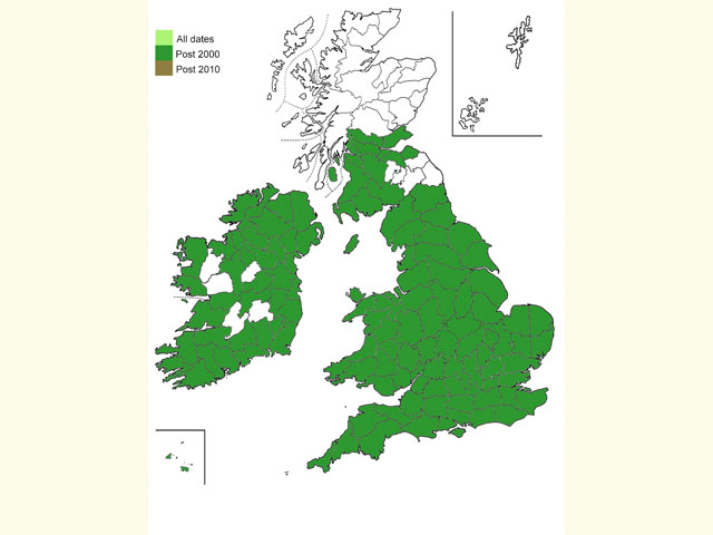  Distribution map Copyright Martin Evans 