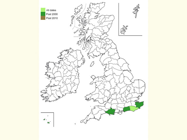  Distribution map Copyright Martin Evans 