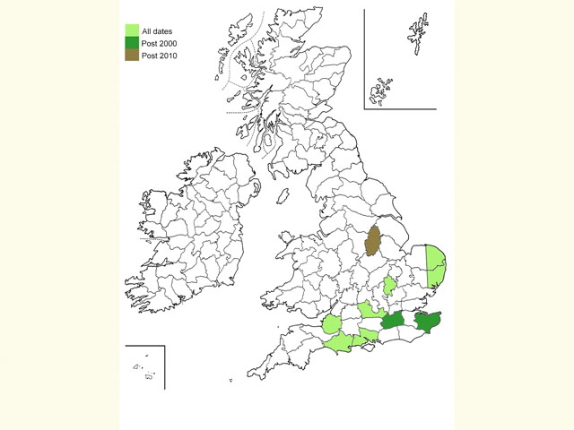  Distribution map Copyright Martin Evans 