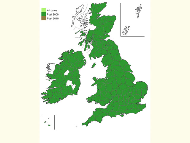  Distribution map Copyright Martin Evans 