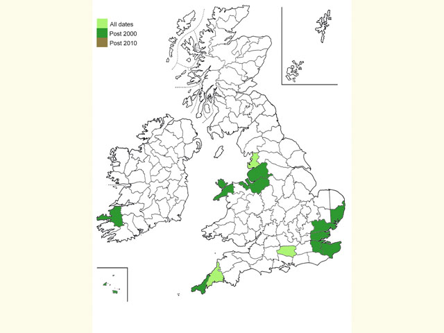  Distribution map Copyright Martin Evans 