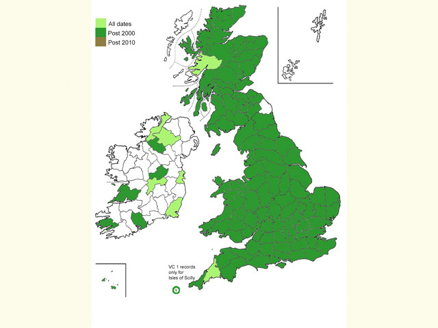  Distribution map Copyright Martin Evans 