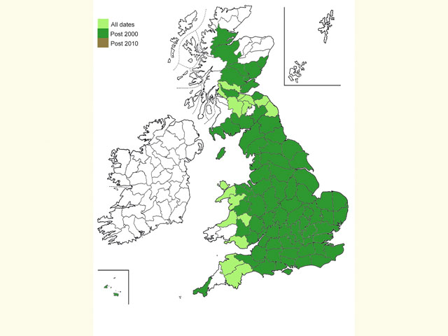  Distribution map Copyright Martin Evans 