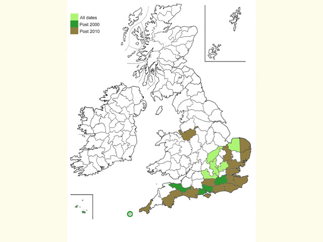  Distribution map Copyright Martin Evans 